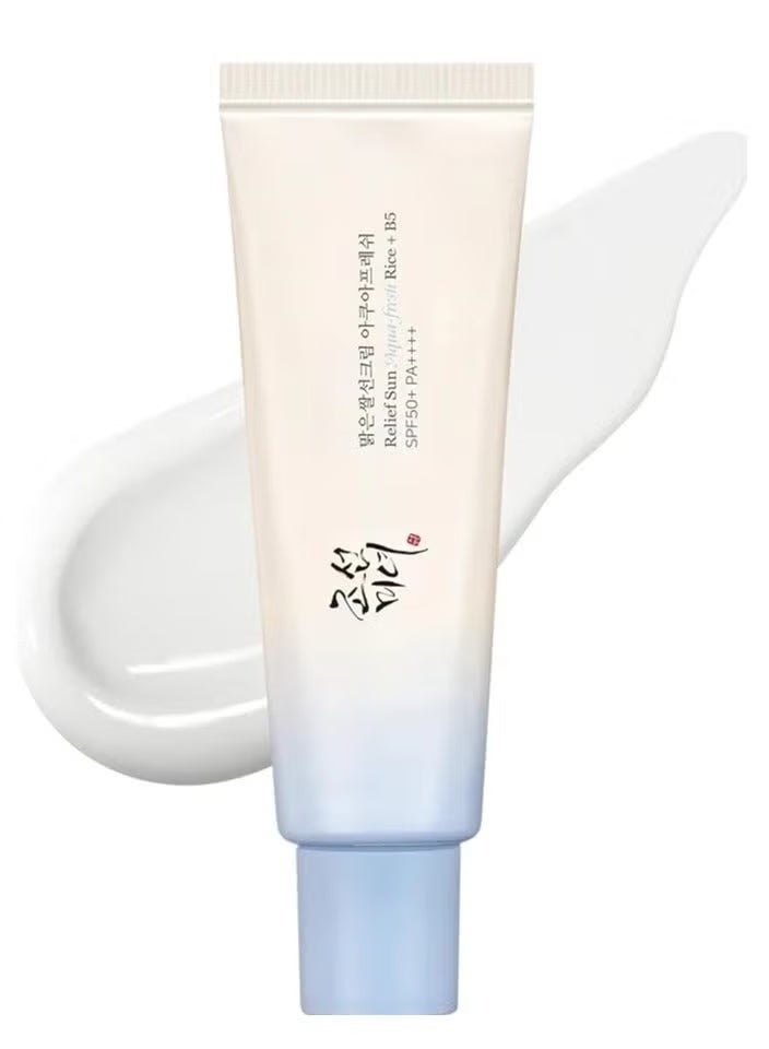 Relief Sun Aqua Fresh Water Sunscreen Cream (Rice + Vitamin B5) (SPF50+ PA++++) - Image 1